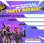 1 Invite royale At My etsy Shop Fortnite Downloadable Invites