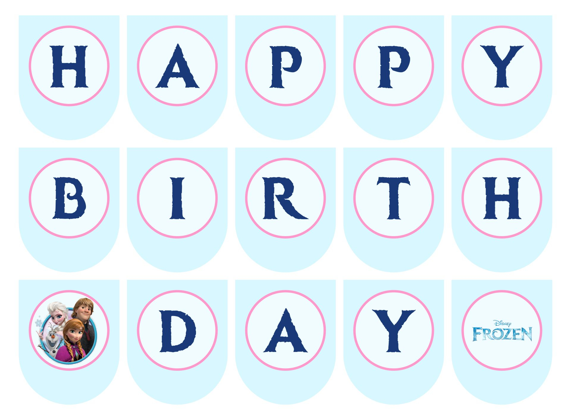 10 Best Frozen Birthday Banner Printable Printablee