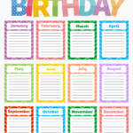 10 Best Happy Birthday Printable Chart Printablee