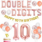 10th Birthday Decorations For Girls Double Digits Birthday Party