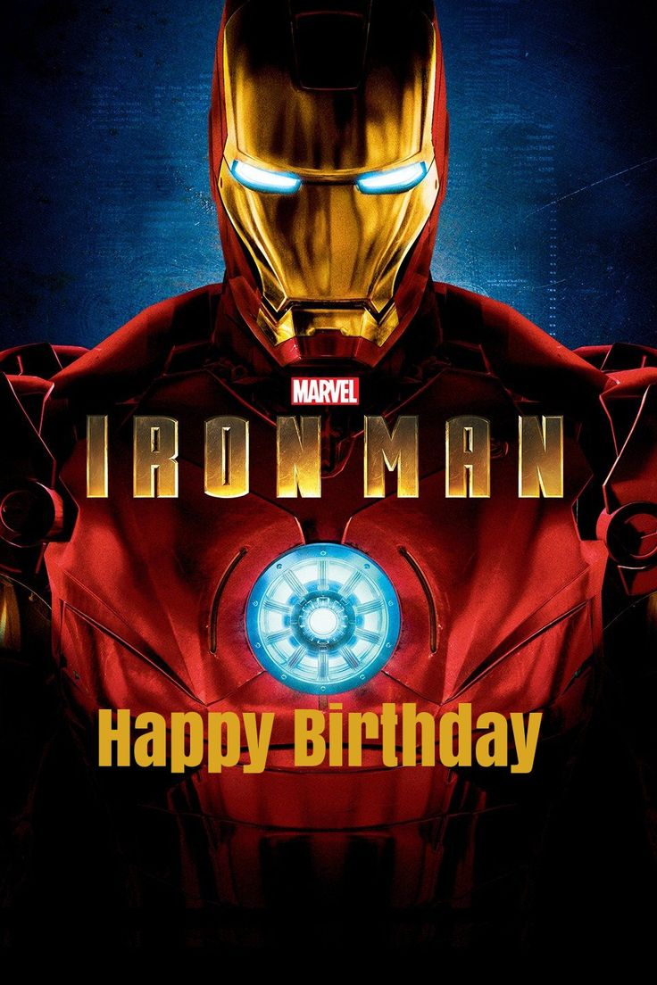 11 Best Iron Man Birthday Cards Images On Pinterest Man Birthday 