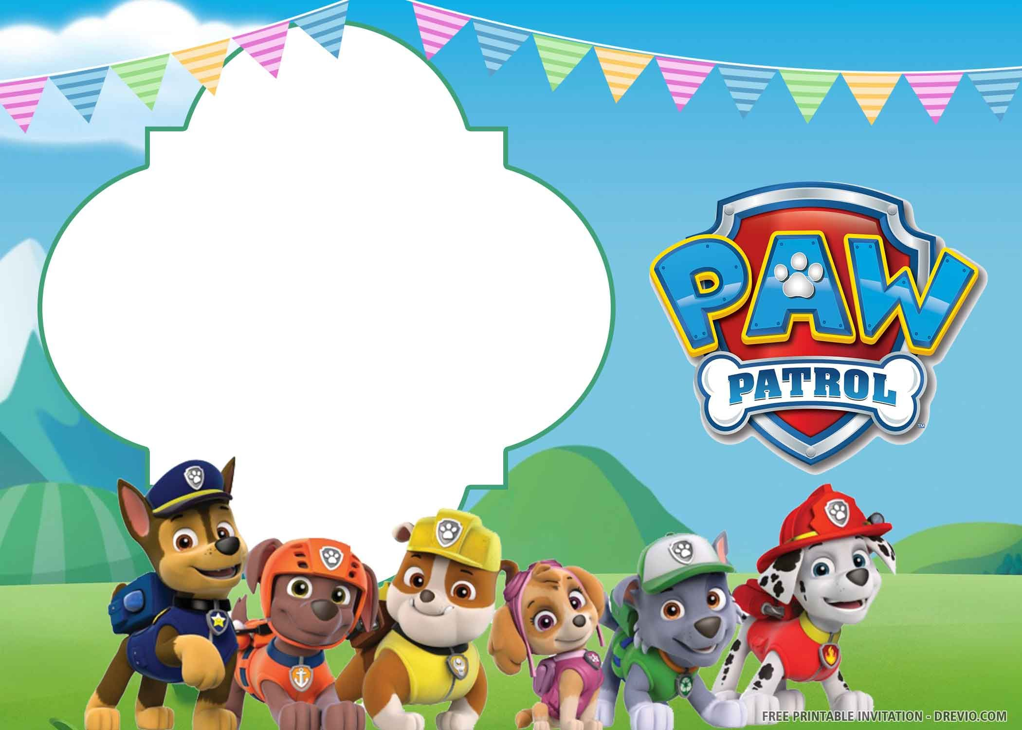 12 ENVELOPPES Enfants Anniversaire T5 Paw Patrol Invitation Cartes 12er 