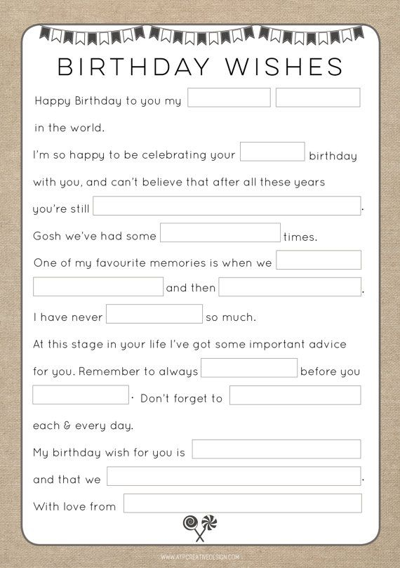 12 Funny Birthday Mad Libs Kitty Baby Love