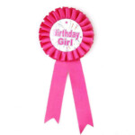 1Pc Pink Girl Birthday Badges Girl Letter Print Badges Lovely Pin On