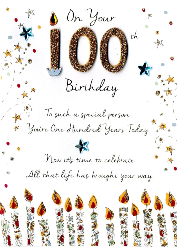 22 Ideas For 100th Birthday Card Home Family Style And Art Ideas