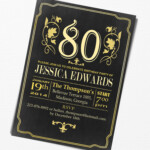 25 Best Ideas 80th Birthday Invitation Wording Home Family Style