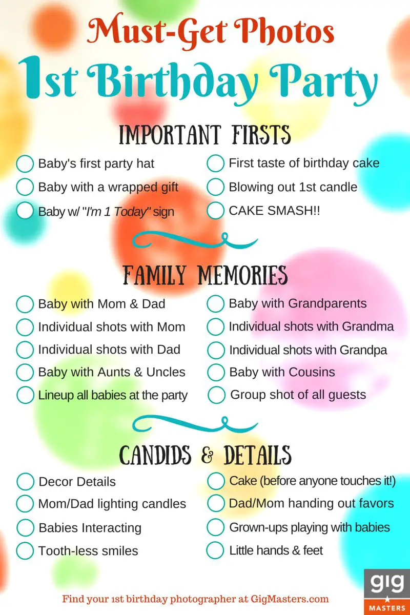 26 Life easing Birthday Party Checklists Kitty Baby Love