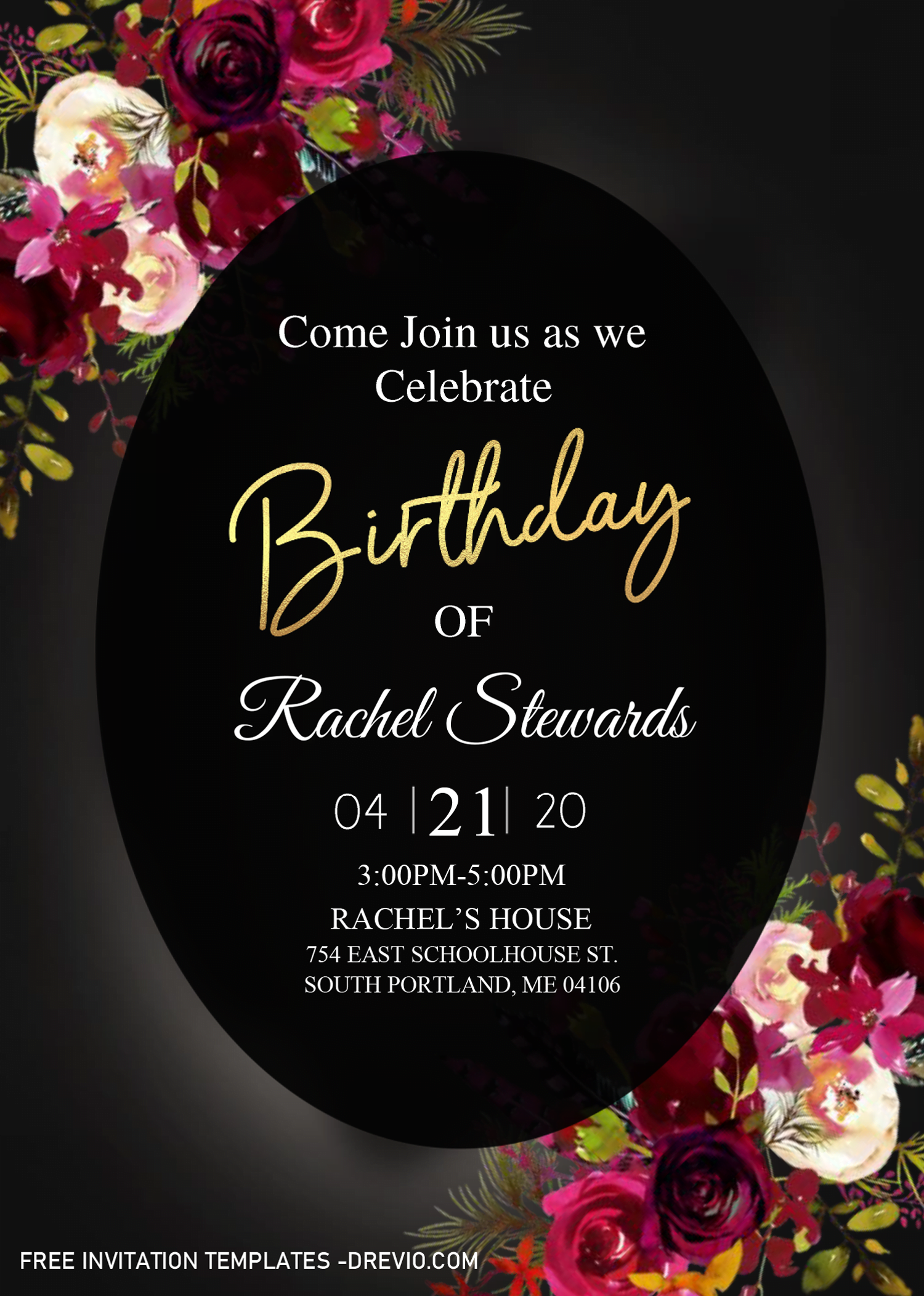 30TH Birthday Invitation Templates Editable With Microsoft Word 