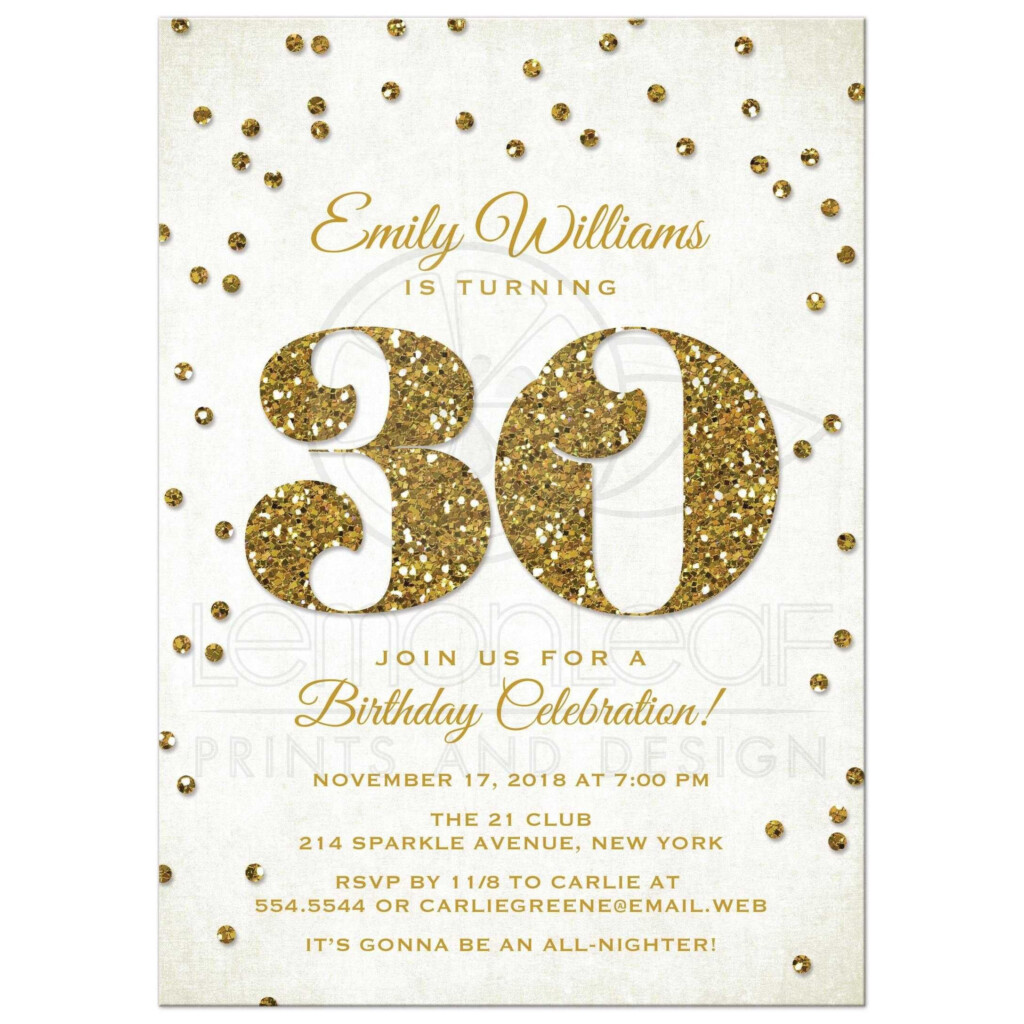 30th birthday invitations templates free printable 30th Birthday 