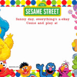 35 Sesame Street Party Invitations Template In 2020 Sesame Street