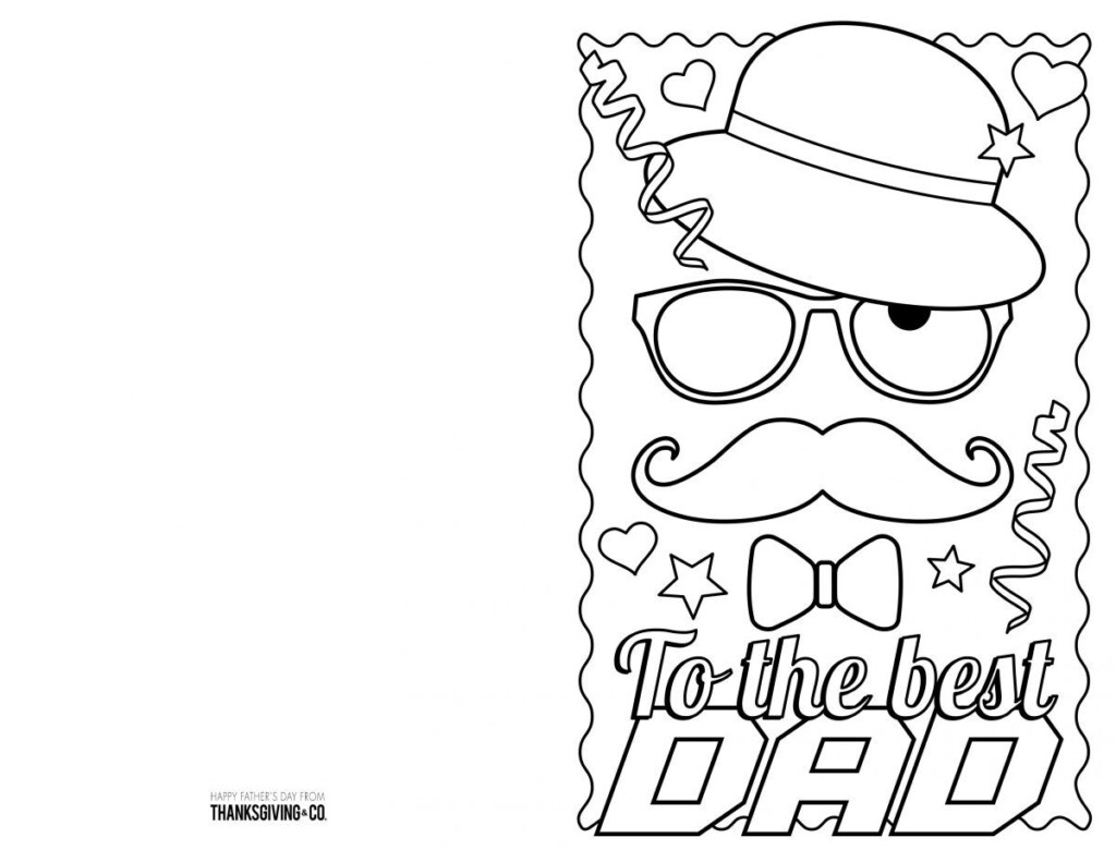 4 Free Printable Father s Day Cards To Color In 2020 Fathers Day 