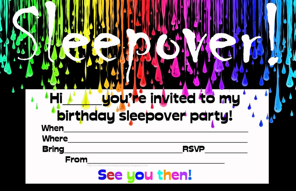 40th Birthday Ideas Birthday Invitation Templates Sleepover