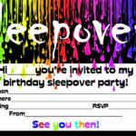 40th Birthday Ideas Birthday Invitation Templates Sleepover