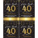 40th Birthday Wine Labels 40th Party Wine Bottle Labels Etsy