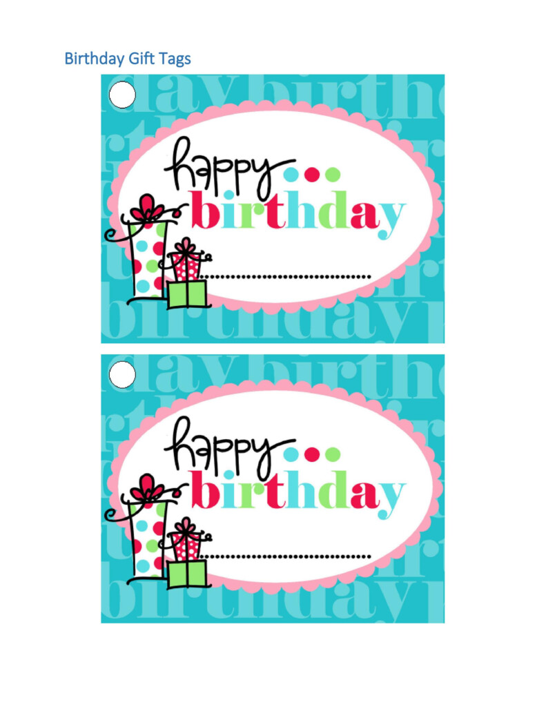 44 Free Printable Gift Tag Templates Template Lab