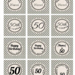 50th Birthday Cupcake Toppers Free And Customizable