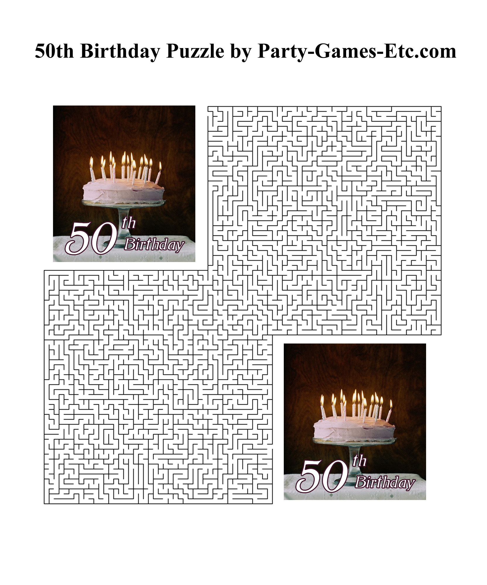 50th Birthday Party Games Free Printable Games And Activities For A 