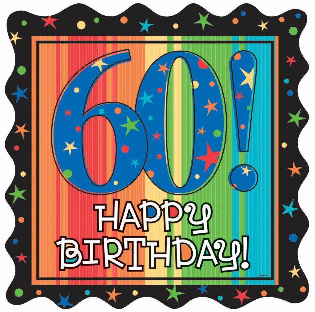 60 Happy Birthday Cutout Happy Birthday Wishes 60 Years 60th 