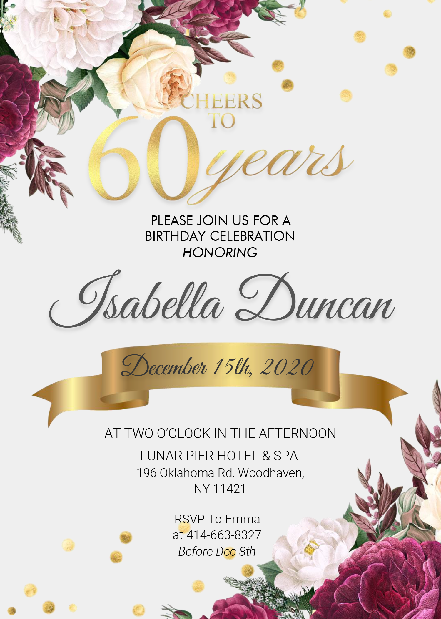 60th Birthday Invitation Templates Free FREE PRINTABLE TEMPLATES