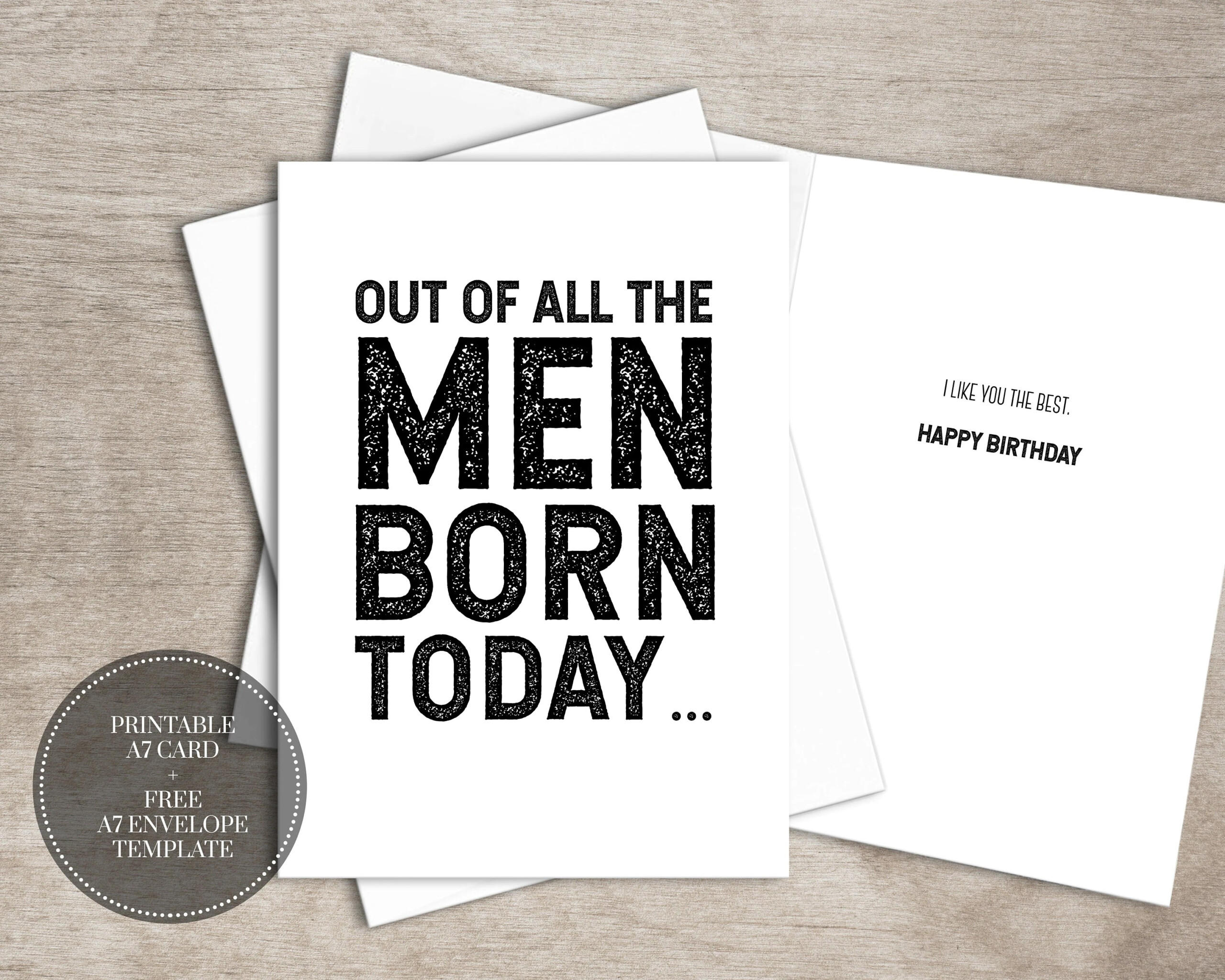 8 Best Images Of Printable Birthday Cards For Men Happy Birthday 8 