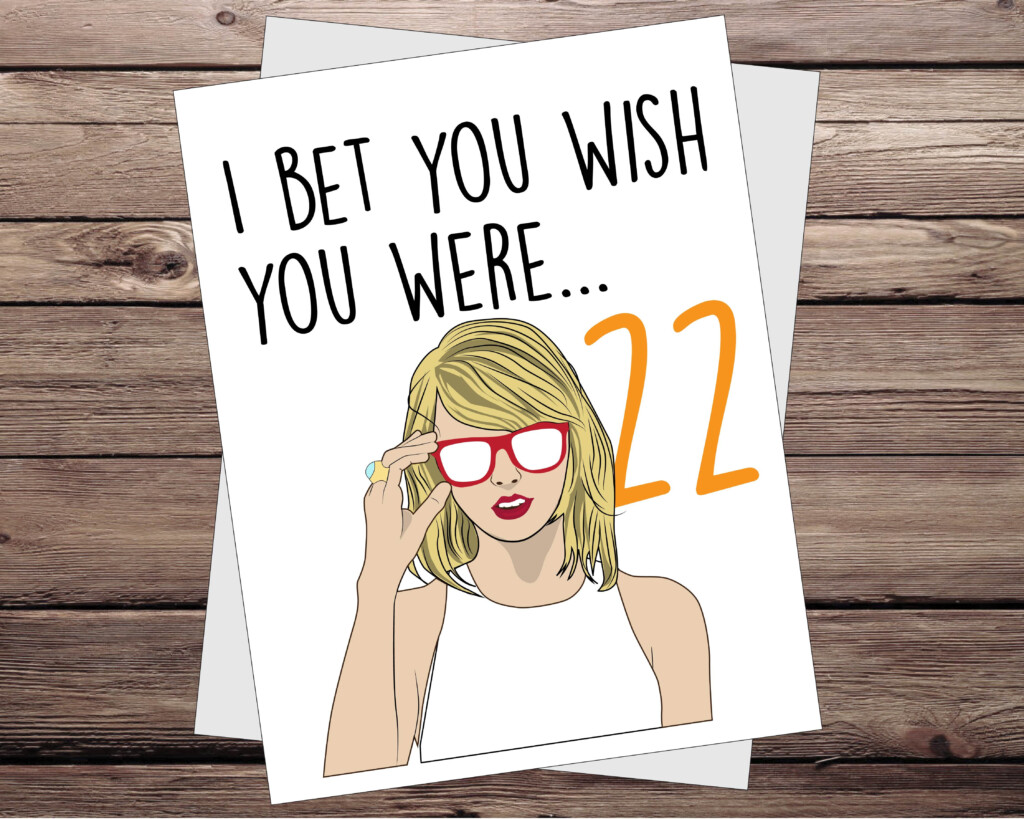 A6 Greeting Card Taylor Swift Birthday Card Home Furniture DIY 