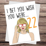 A6 Greeting Card Taylor Swift Birthday Card Home Furniture DIY