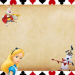 Alice in Wonderland Birthday Invitation card Download Hundreds FREE