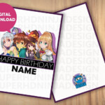 Anime Birthday Cards Haikyuu Personalised Birthday Card 5x7 Inches