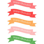 Anna And Blue Paperie Free Printable Happy Birthday Cake Banners