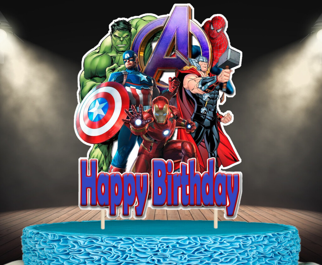 Avengers Cake Topper Printable Off 70 Www sales sp gov br