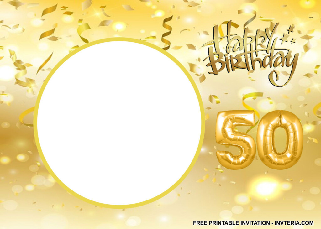 AWESOME FREE PRINTABLE 50TH BIRTHDAY PARTY INVITATIONS IDEA 50th 