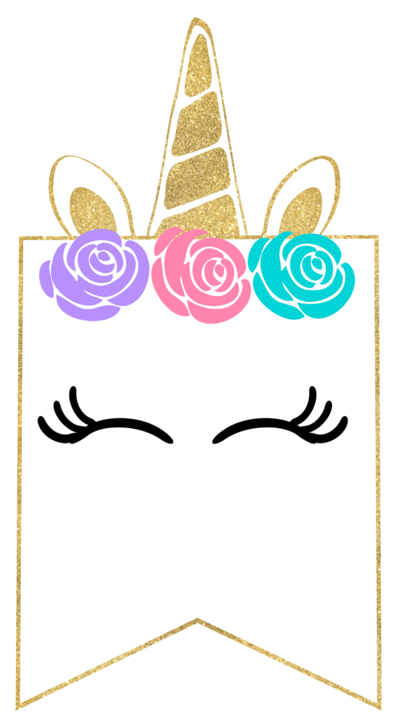 Banner O Banderin De Unicornio Unicorn Birthday Party Decorations 