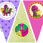 Barney Party Free Printable Mini Kit Oh My Fiesta In English