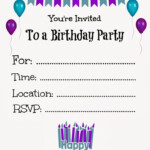 Best 25 Free Printable Birthday Invitations Ideas On Pinterest