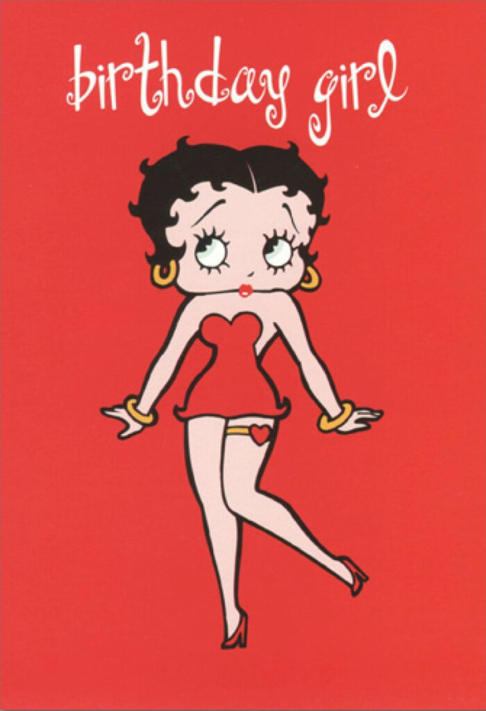 Betty Boop Birthday Card Gangcraft Betty Boop Betty Boop 