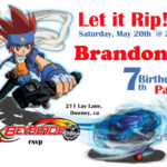 Beyblade Birthday Card Printable Printable Card Free