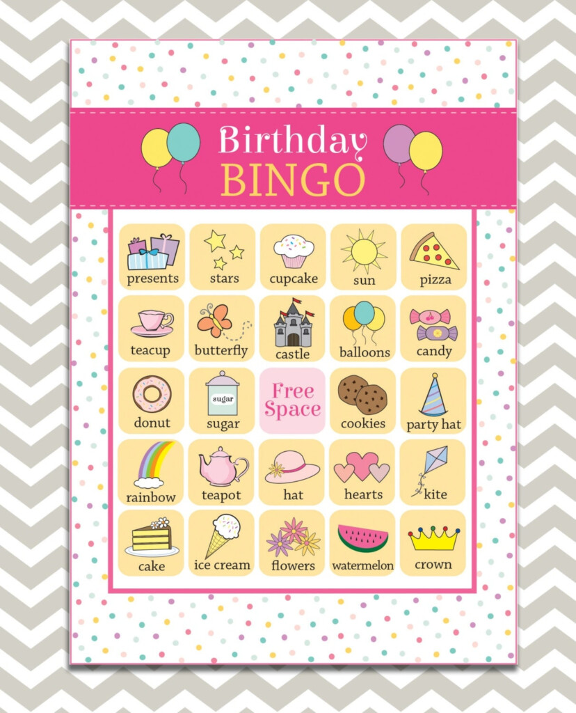 Birthday Bingo Printable Printable Word Searches