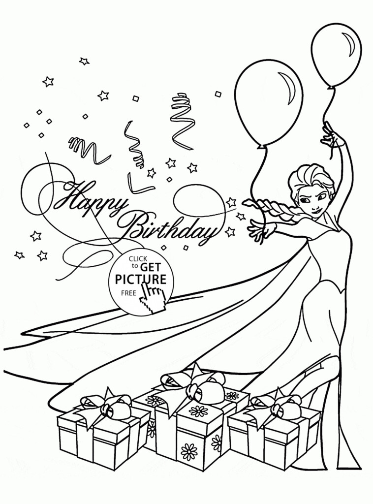 Birthday Card Coloring Page At GetColorings Free Printable 