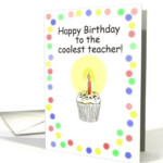 Birthday Card For Teacher Printable Printable Template