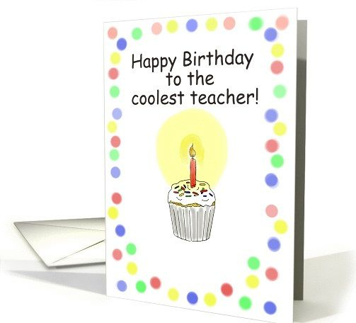 Birthday Card For Teacher Printable Printable Template