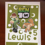 Birthday Card In Ben 10 Design Using Stampin Up Circle Punches And