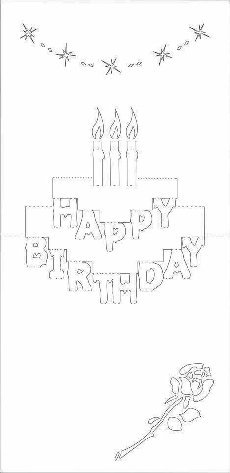 Birthday Card Pop Up Pop Up Card Templates Pop Up Cards