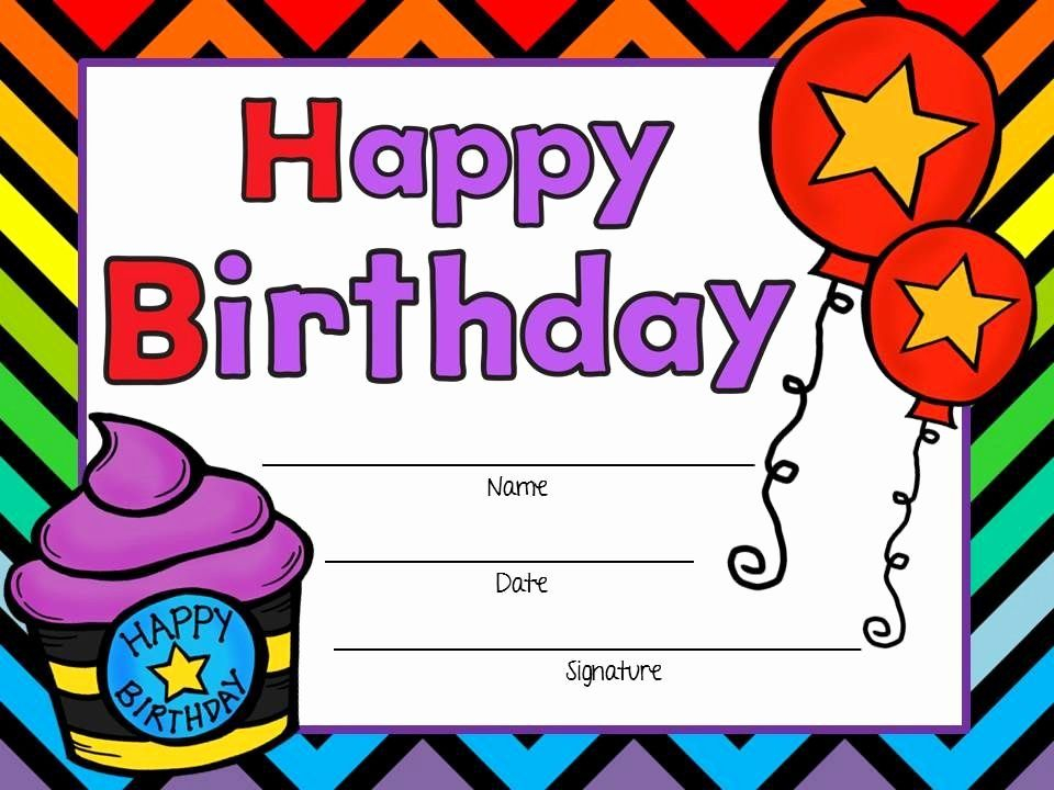 Birthday Certificate For Kids Luxury Free Birthday Certificates Boy And 