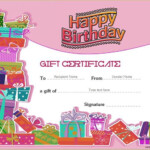 Birthday Gift Certificate For MS Word DOWNLOAD At Http