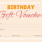 Birthday Gift Voucher Template Dalep midnightpig co Pertaining To