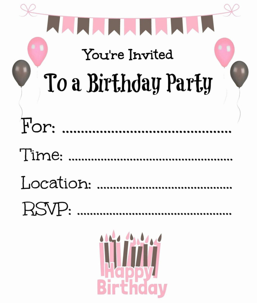 Birthday Invitation Card Maker Free Printable Lovely Free Printable 