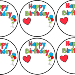 Birthday Labels Template Free