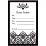 Black White Birthday Invitations Free Printable Birthday