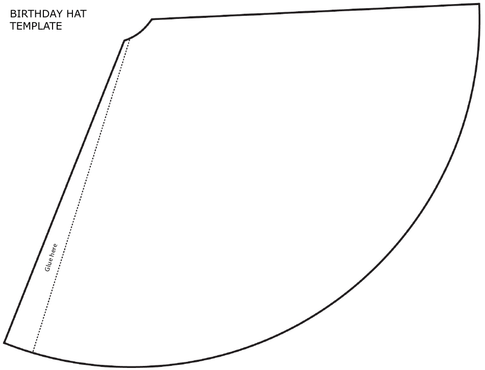 Blank Birthday Hat Template Download Printable PDF Templateroller