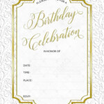 Blank Birthday Invitations For Adults